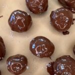 chocolate protein energy bites, fiber, coconut, pre workout snack